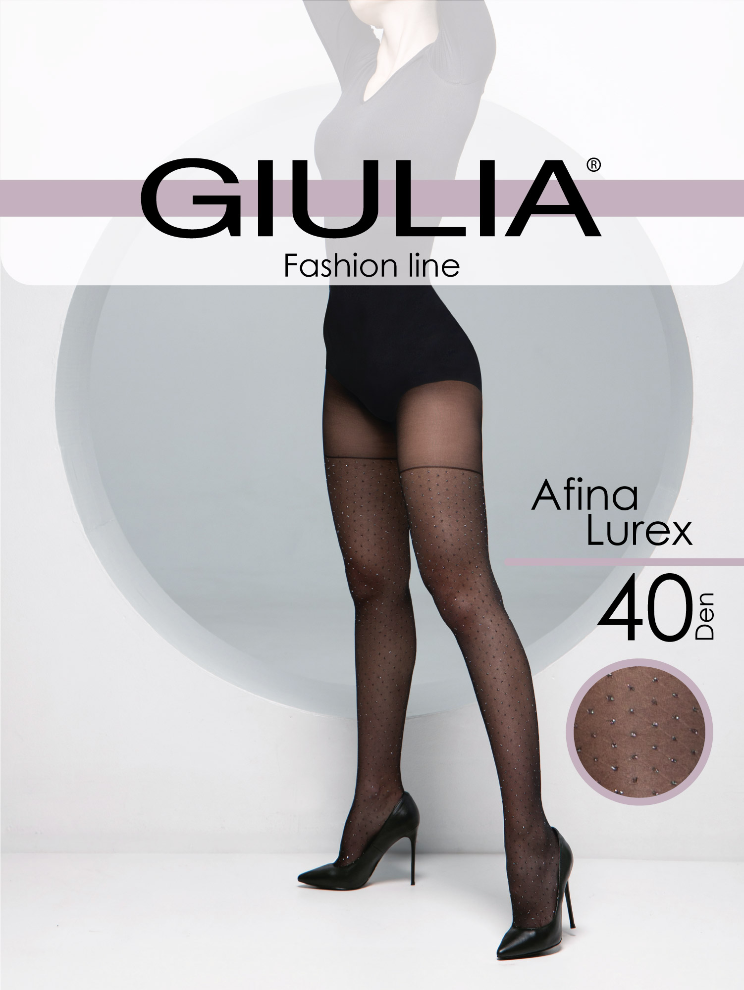 GIULIA Afina Lurex 40den (2) lurex mintás harisnyanadrág